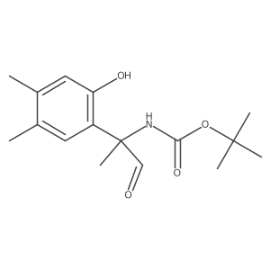 tert-butyl N-[2-(2-hydroxy-4,5-dimethylphenyl)-1-oxopropan-2-yl]carbamate结构式