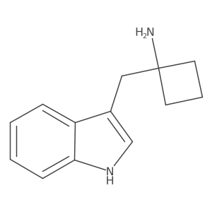 1-(1H-Indol-3-ylmethyl)cyclobutan-1-amine Structure