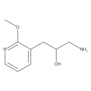 1-Amino-3-(2-methoxypyridin-3-yl)propan-2-ol结构式