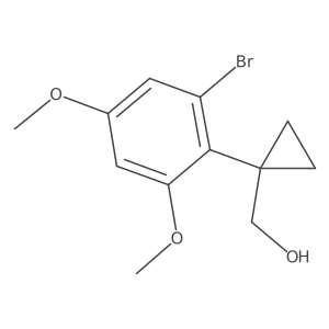 [1-(2-Bromo-4,6-dimethoxyphenyl)cyclopropyl]methanol结构式