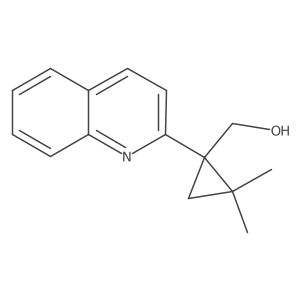 [2,2-Dimethyl-1-(quinolin-2-yl)cyclopropyl]methanol结构式