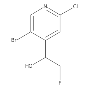 1-(5-Bromo-2-chloropyridin-4-yl)-2-fluoroethan-1-ol Structure