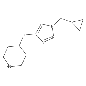 4-{[1-(cyclopropylmethyl)-1H-1,2,3-triazol-4-yl]oxy}piperidine结构式