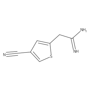 2-(4-Cyanothiophen-2-yl)ethanimidamide结构式