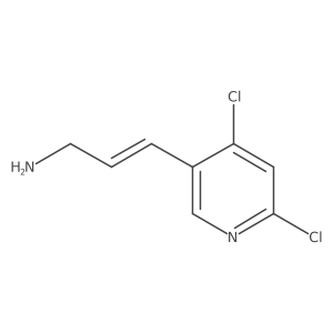 3-(4,6-Dichloropyridin-3-yl)prop-2-en-1-amine结构式