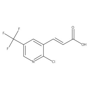 3-[2-Chloro-5-(trifluoromethyl)pyridin-3-yl]prop-2-enoic acid结构式