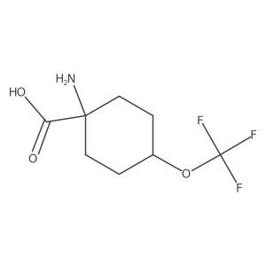 1-Amino-4-(trifluoromethoxy)cyclohexane-1-carboxylic acid Structure