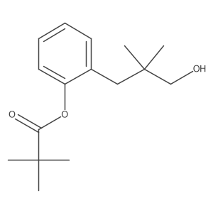 2-(3-Hydroxy-2,2-dimethylpropyl)phenyl 2,2-dimethylpropanoate结构式
