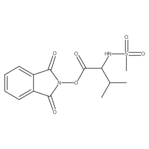 1,3-dioxo-2,3-dihydro-1H-isoindol-2-yl (2S)-2-methanesulfonamido-3-methylbutanoate Structure