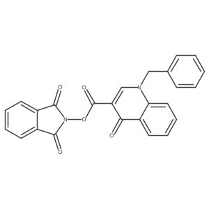 1,3-dioxo-2,3-dihydro-1H-isoindol-2-yl 1-benzyl-4-oxo-1,4-dihydroquinoline-3-carboxylate结构式