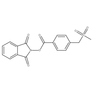 1,3-dioxo-2,3-dihydro-1H-isoindol-2-yl 4-(methanesulfonylmethyl)benzoate Structure