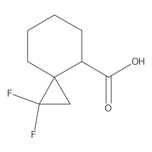(3S,8R)-2,2-Difluorospiro[2.5]octane-8-carboxylic acid结构式