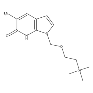 5-Amino-1,7-dihydro-1-[[2-(trimethylsilyl)ethoxy]methyl]-6H-pyrrolo[2,3-b]pyridin-6-one Structure