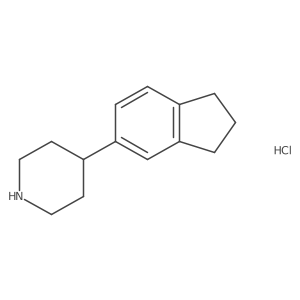 4-(2,3-dihydro-1H-inden-5-yl)piperidine hydrochloride结构式
