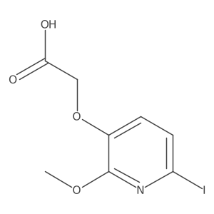 2-[(6-Iodo-2-methoxypyridin-3-yl)oxy]acetic acid结构式