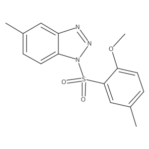 1-(2-methoxy-5-methylbenzenesulfonyl)-5-methyl-1H-1,2,3-benzotriazole结构式