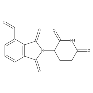 2-(2,6-Dioxopiperidin-3-yl)-1,3-dioxoisoindoline-4-carbaldehyde结构式