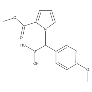 [2-(Methoxycarbonyl)pyrrol-1-YL](4-methoxyphenyl)methylboronic acid Structure
