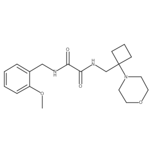 N'-[(2-methoxyphenyl)methyl]-N-{[1-(morpholin-4-yl)cyclobutyl]methyl}ethanediamide Structure