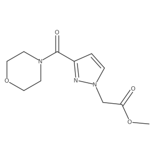 methyl [3-(morpholin-4-ylcarbonyl)-1H-pyrazol-1-yl]acetate Structure