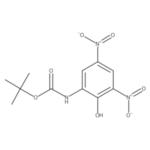 tert-butyl N-(2-hydroxy-3,5-dinitrophenyl)carbamate结构式
