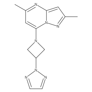 2-(1-{2,5-dimethylpyrazolo[1,5-a]pyrimidin-7-yl}azetidin-3-yl)-2H-1,2,3-triazole Structure