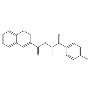 1-(4-Fluorophenyl)-1-oxopropan-2-yl 2H-chromene-3-carboxylate Structure