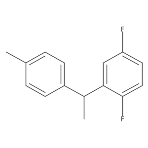 1,4-Difluoro-2-(1-(p-tolyl)ethyl)benzene结构式