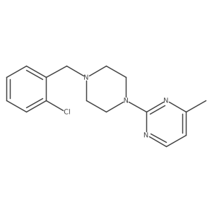 2-{4-[(2-Chlorophenyl)methyl]piperazin-1-yl}-4-methylpyrimidine Structure