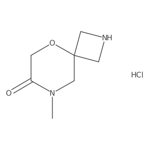 8-Methyl-5-oxa-2,8-diazaspiro[3.5]nonan-7-one;hydrochloride Structure