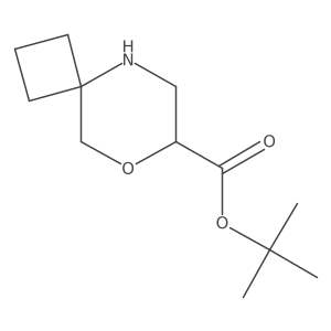 Tert-butyl 8-oxa-5-azaspiro[3.5]nonane-7-carboxylate结构式