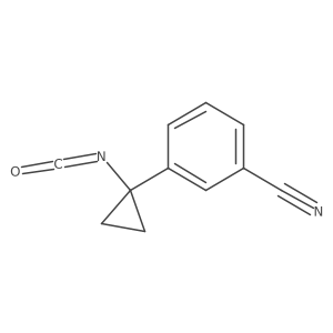 3-(1-Isocyanatocyclopropyl)benzonitrile结构式