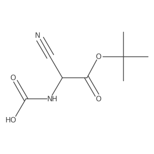 [2-(Tert-butoxy)-1-cyano-2-oxoethyl]carbamic acid Structure