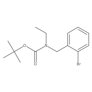 tert-butyl N-[(2-bromophenyl)methyl]-N-ethylcarbamate Structure