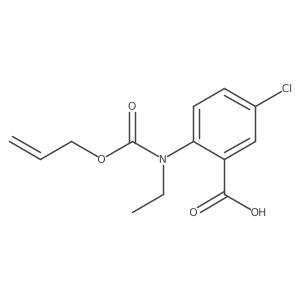 5-Chloro-2-{ethyl[(prop-2-en-1-yloxy)carbonyl]amino}benzoic acid Structure