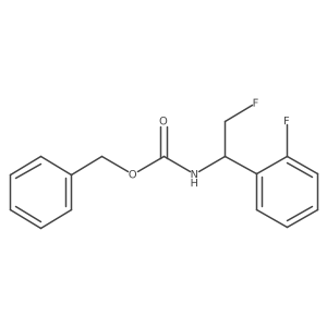 benzyl N-[2-fluoro-1-(2-fluorophenyl)ethyl]carbamate结构式