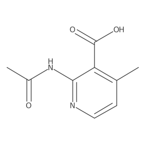 2-Acetamido-4-methylpyridine-3-carboxylic acid结构式