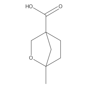 (1S,4S)-1-methyl-2-oxabicyclo[2.2.1]heptane-4-carboxylic acid结构式