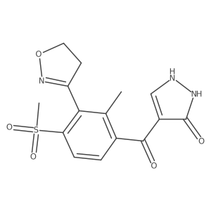 4-[3-(4,5-Dihydro-1,2-oxazol-3-yl)-2-methyl-4-methylsulfonylbenzoyl]-1,2-dihydropyrazol-3-one结构式