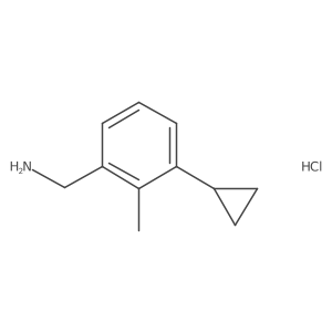 1-(3-Cyclopropyl-2-methylphenyl)methanaminehydrochloride Structure