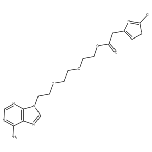 2-{2-[2-(6-amino-9H-purin-9-yl)ethoxy]ethoxy}ethyl 2-(2-chloro-1,3-thiazol-4-yl)acetate Structure