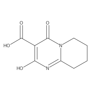 2-Hydroxy-4-oxo-6,7,8,9-tetrahydro-4H-pyrido[1,2-a]pyrimidine-3-carboxylic acid结构式