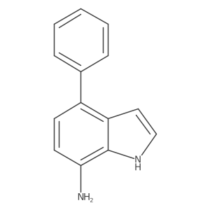 4-Phenyl-1H-indol-7-amine结构式