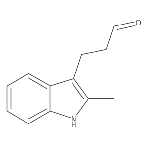 3-(2-methyl-1H-indol-3-yl)propanal结构式