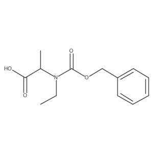 2-{[(Benzyloxy)carbonyl](ethyl)amino}propanoic acid结构式