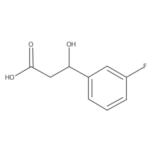 3-(3-Fluorophenyl)-3-hydroxypropanoic acid Structure