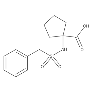 1-(Phenylmethanesulfonamido)cyclopentane-1-carboxylic acid Structure