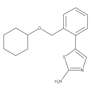 5-[2-[(Cyclohexyloxy)methyl]phenyl]-2-thiazolamine Structure