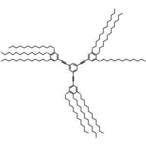 2,4,6-Tris{[3,4,5-tris(dodecyloxy)phenyl]ethynyl}-1,3,5-triazine结构式