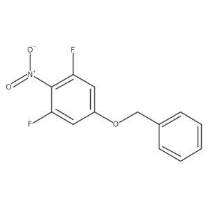 5-(Benzyloxy)-1,3-difluoro-2-nitrobenzene结构式